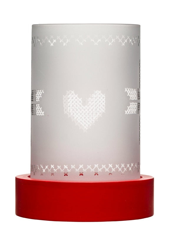 X-mas candle lantern small  2-pack