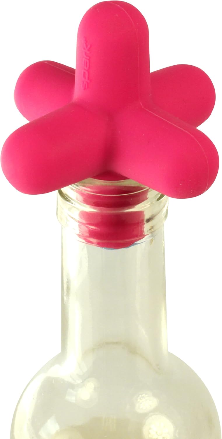Spark Bottle opener and bottle stopper - pink