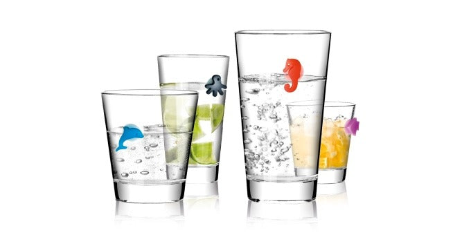 Glass Tags 12 Pcs Ocean Mydrink