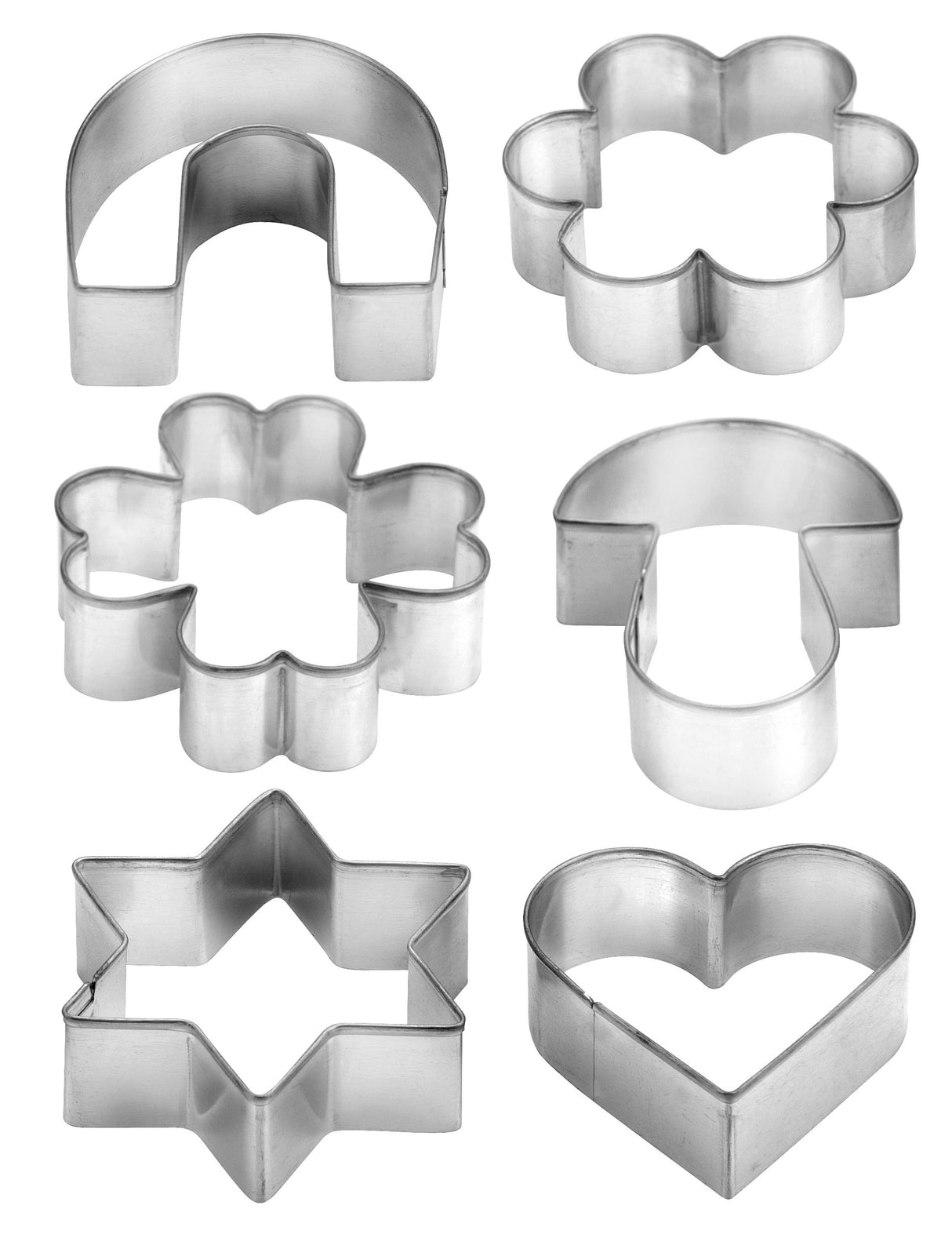 Cookie Cutters On Ring 6 Pcs Delicia