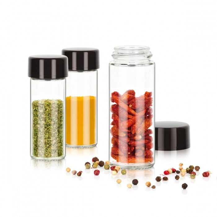 Spice Jars  Anthracite 3 Pcs Season