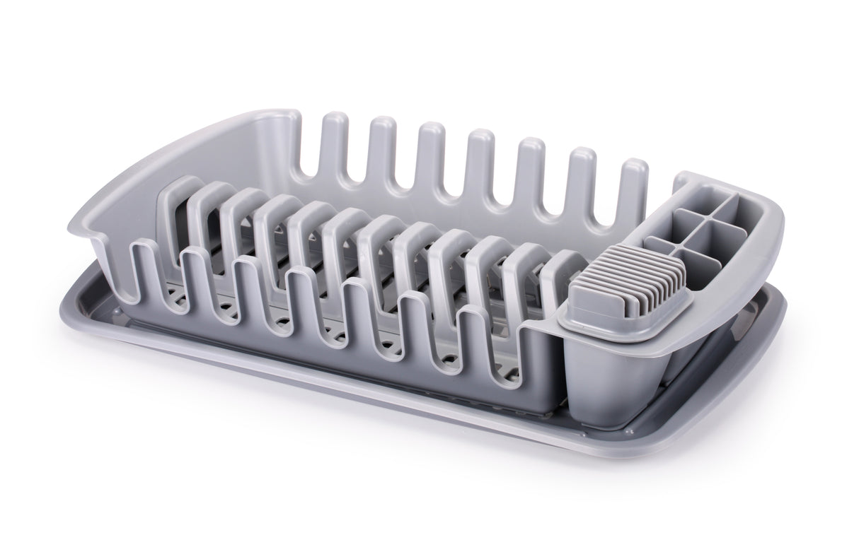 Drainer With Tray  Grey Clean Kit