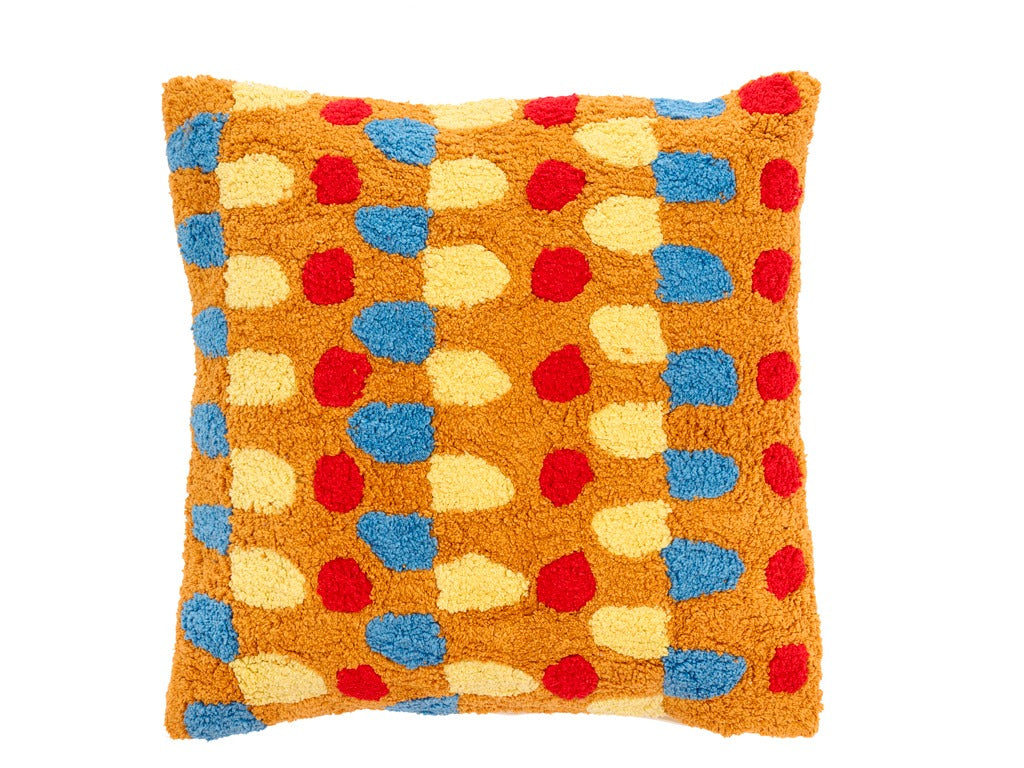 Cushion Styles 45x45cm Brown/Red/Blue/Yellow 100% Cotton