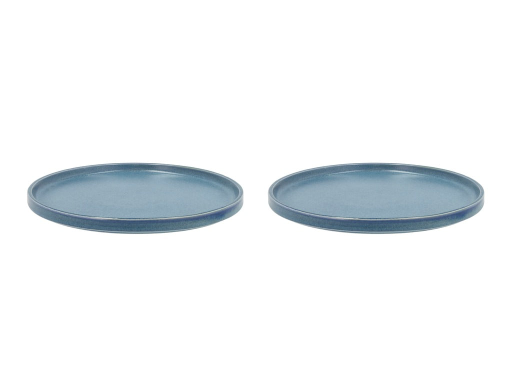 Dinner plate Fjord 26.5 cm 2 pcs Blue Porcelain