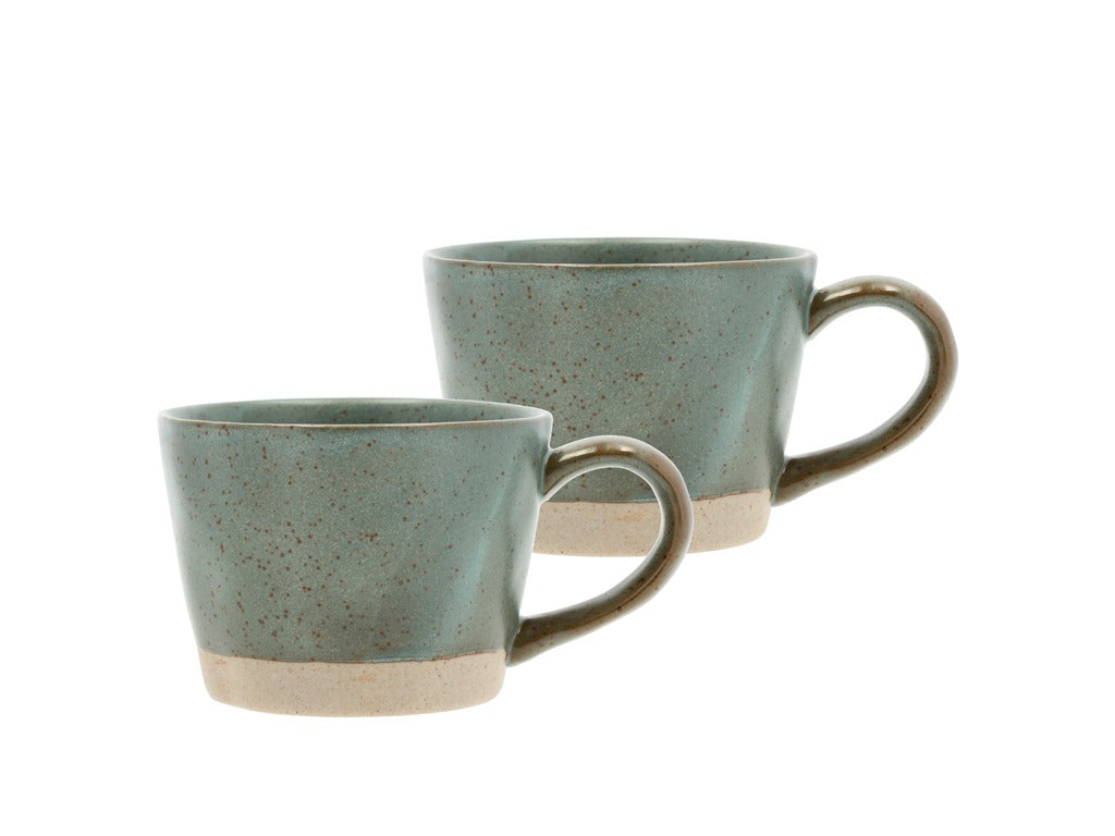 Mug w. handle Evig 0.3 liter 2 pcs Green Porcelain