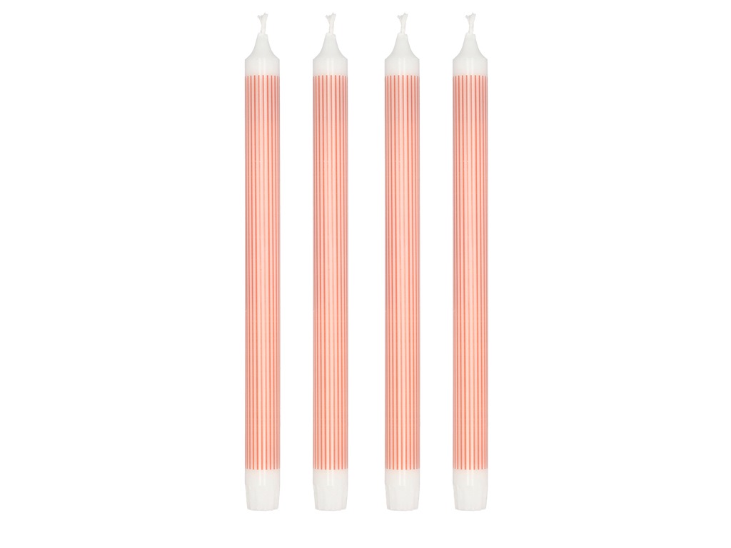 Dinner Candle Styles 29cm 4 pcs Red Stearin