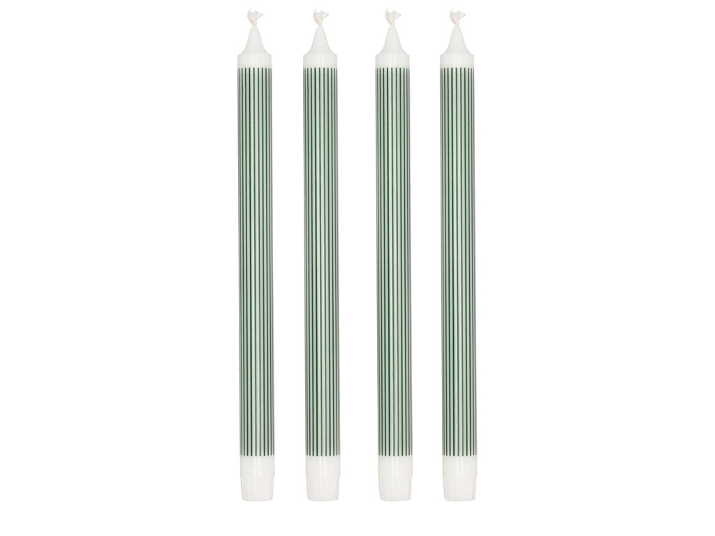 Dinner Candle Styles 29cm 4 pcs Green Stearin