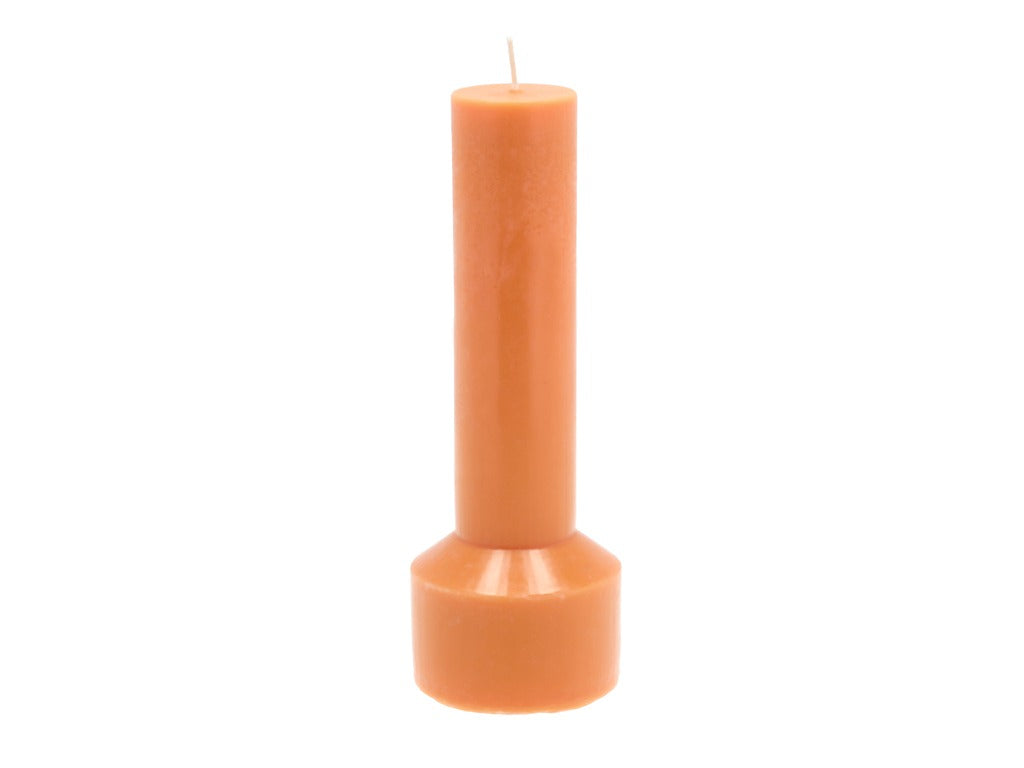 Pillar candle Styles D7x20 cm Amber Paraffin/Stearin