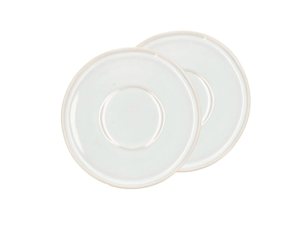 Saucer Styles D13.2 cm 2 pcs Cream Stoneware