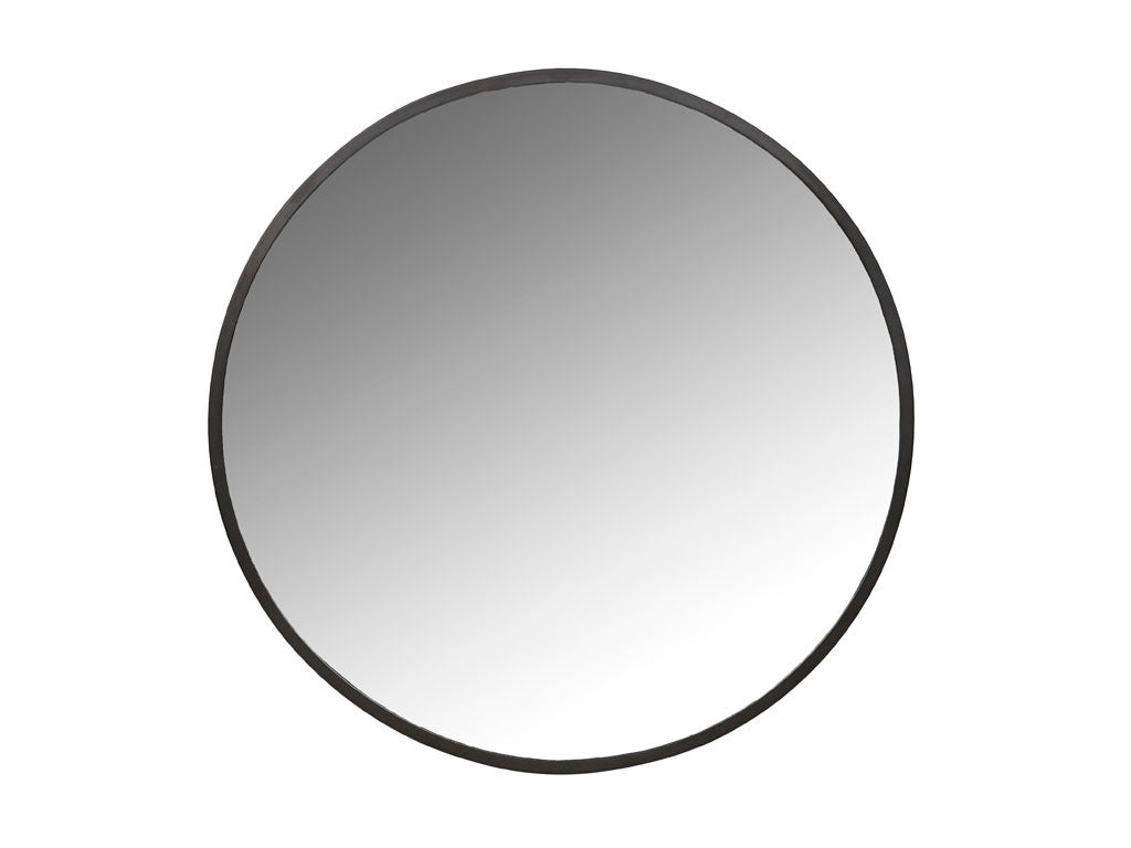 Mirror Vardo D60 cm Black Iron/Mirror