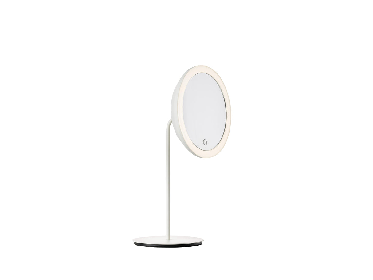 Table Mirror White 5 x magnif & light