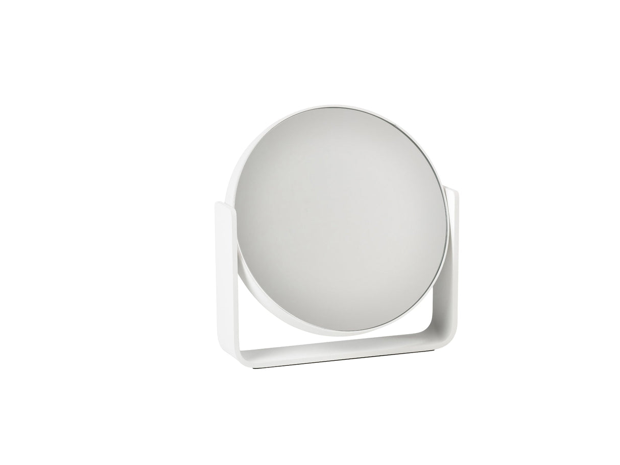 Table Mirror w. 5x magnification Ume White
