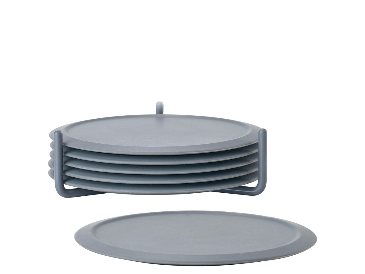 Coasters w holder Cool Grey Singles
