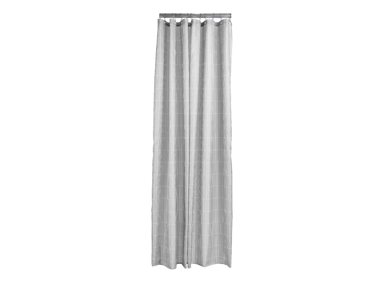 Shower curtain Soft Grey Tiles