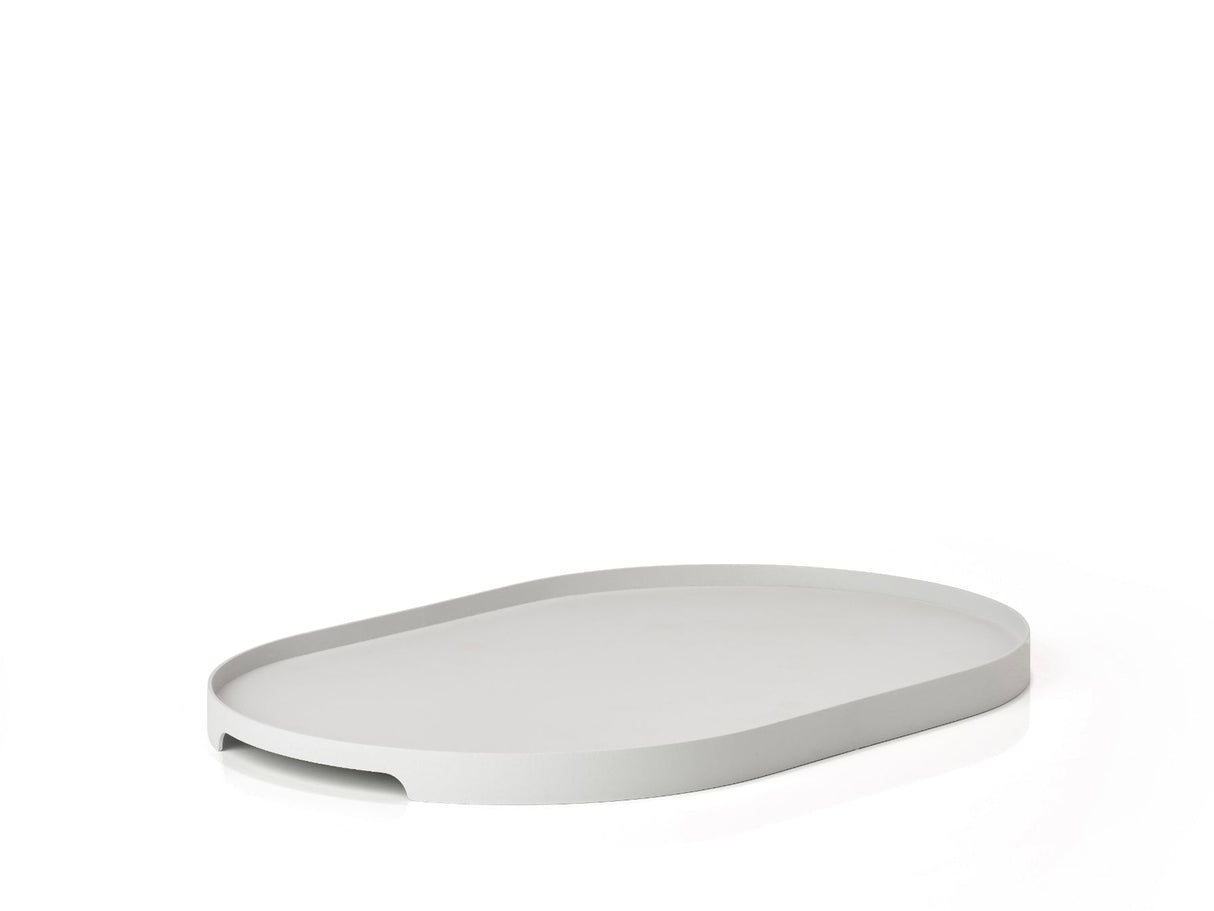 Tray Warm Grey Singles 23 cm Oval