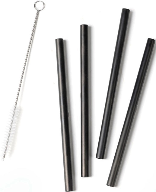 Straw Rocks 15cm Black 4pcs