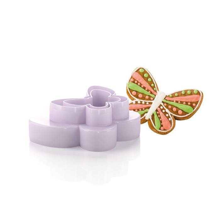 Double-Sided Cookie Cutters Butterflies 4 Sizes ?Del?cia?