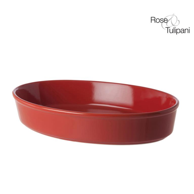 F&C Red Oval Baking Dish cm32x32