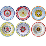NADOR 6 SOUP PLATES Cm 23 MIX