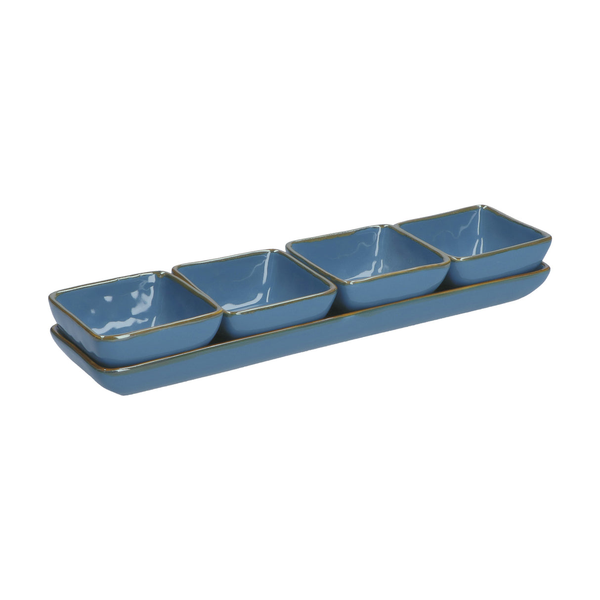 CONCERTO (Blue) BLU AVIO Square Tiny Bowl 8 Cm