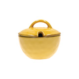 CONCERTO (Yellow) OCRA Sugar Bowl with lid Cap. 250 cc; Ø 11 cm