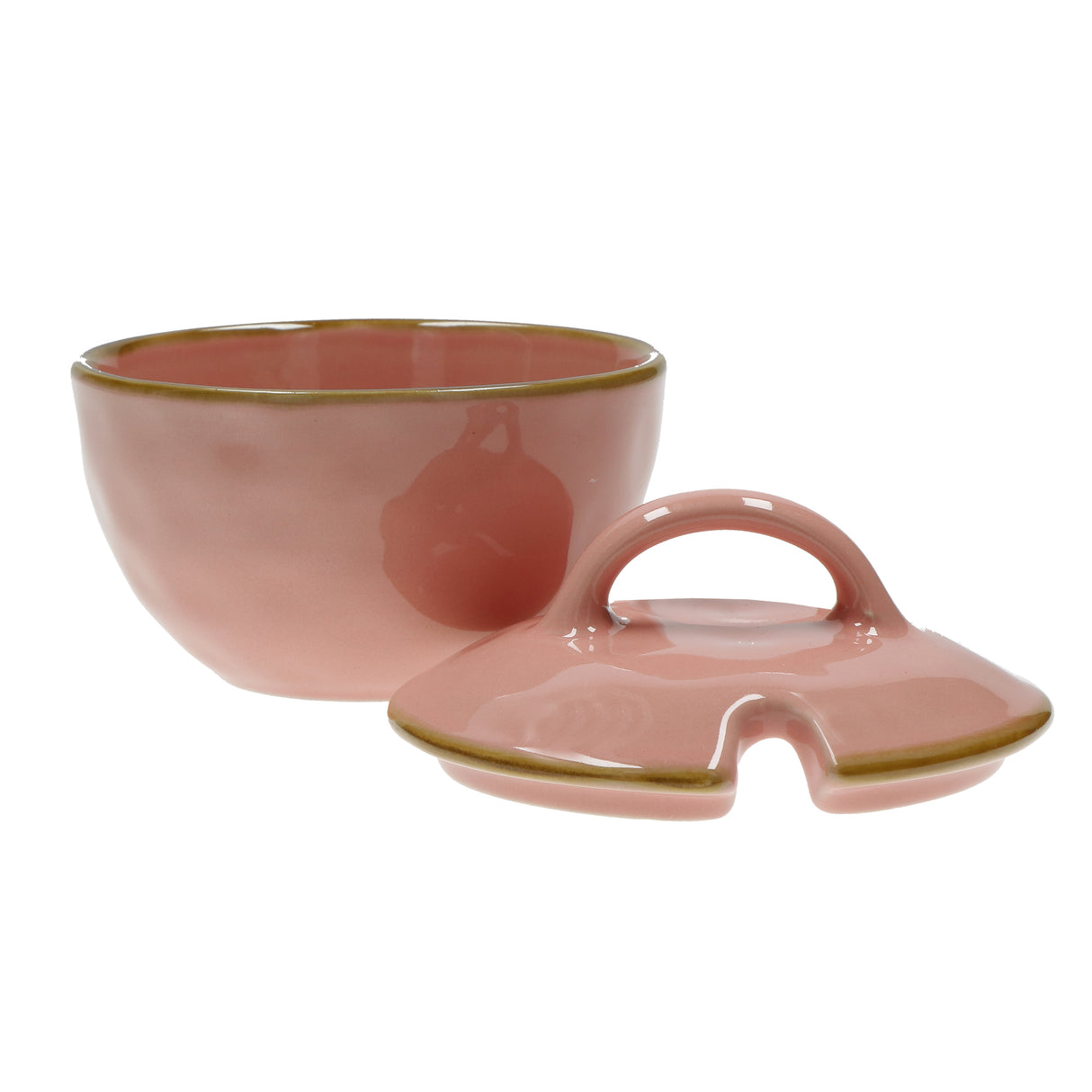 CONCERTO (Pink) ROSA ANTICO Sugar Bowl with lid Cap. 250 cc; Ø 11 cm