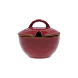 CONCERTO (Red) ROSSO MALAGA Sugar Bowl with lid Cap. 250 cc; Ø 11 cm