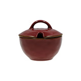 CONCERTO (Red) ROSSO MALAGA Sugar Bowl with lid Cap. 250 cc; Ø 11 cm