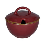 CONCERTO (Red) ROSSO MALAGA Sugar Bowl with lid Cap. 250 cc; Ø 11 cm