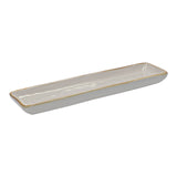 CONCERTO (Pearl Grey) GRIGIO PERLA Rectangular Tray 32X8 Cm