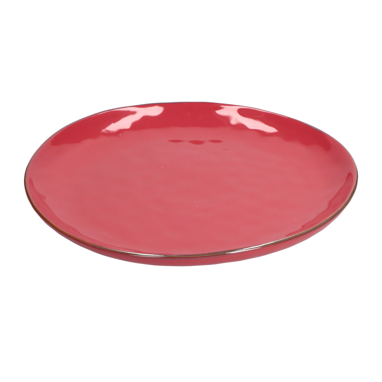 CONCERTO Coral Red Round Platter 32Cm