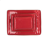CONCERTO Coral Red Rectangular Tray 27x19cm