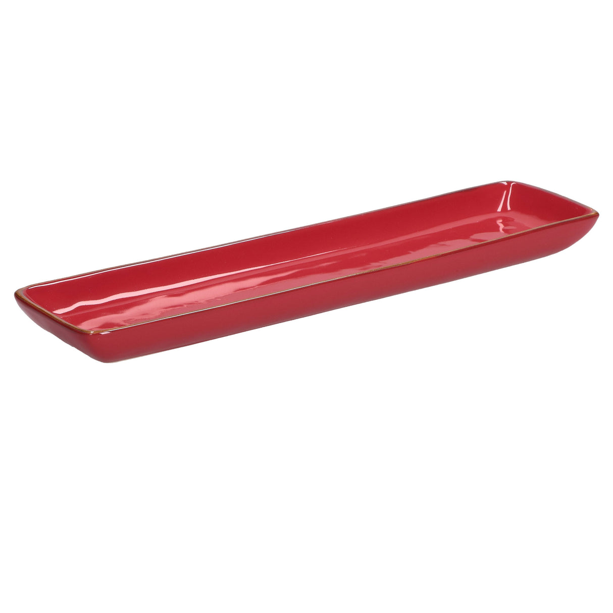 CONCERTO Coral Red Rectangular Tray 32X8 cm