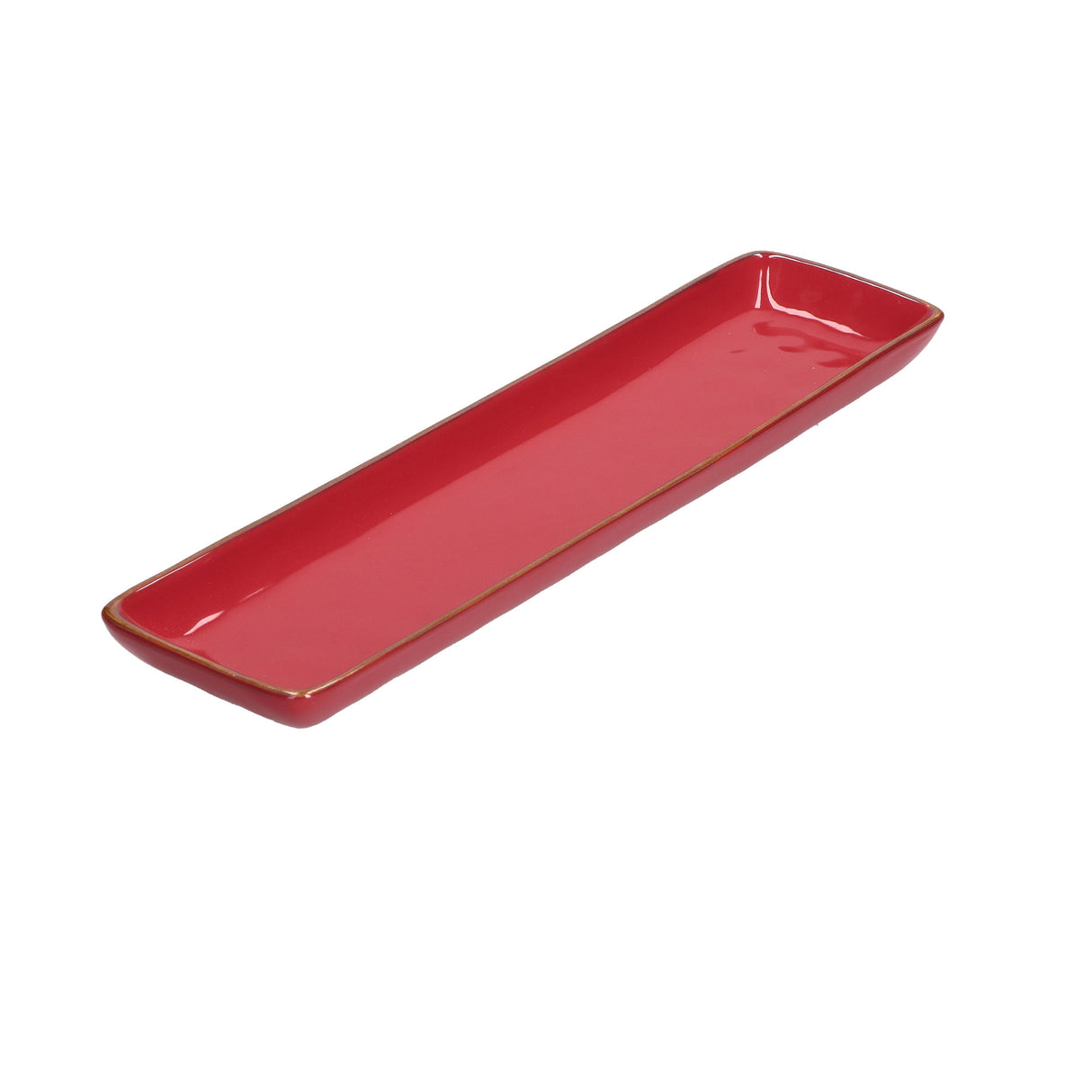 CONCERTO Coral Red Rectangular Tray 32X8 cm