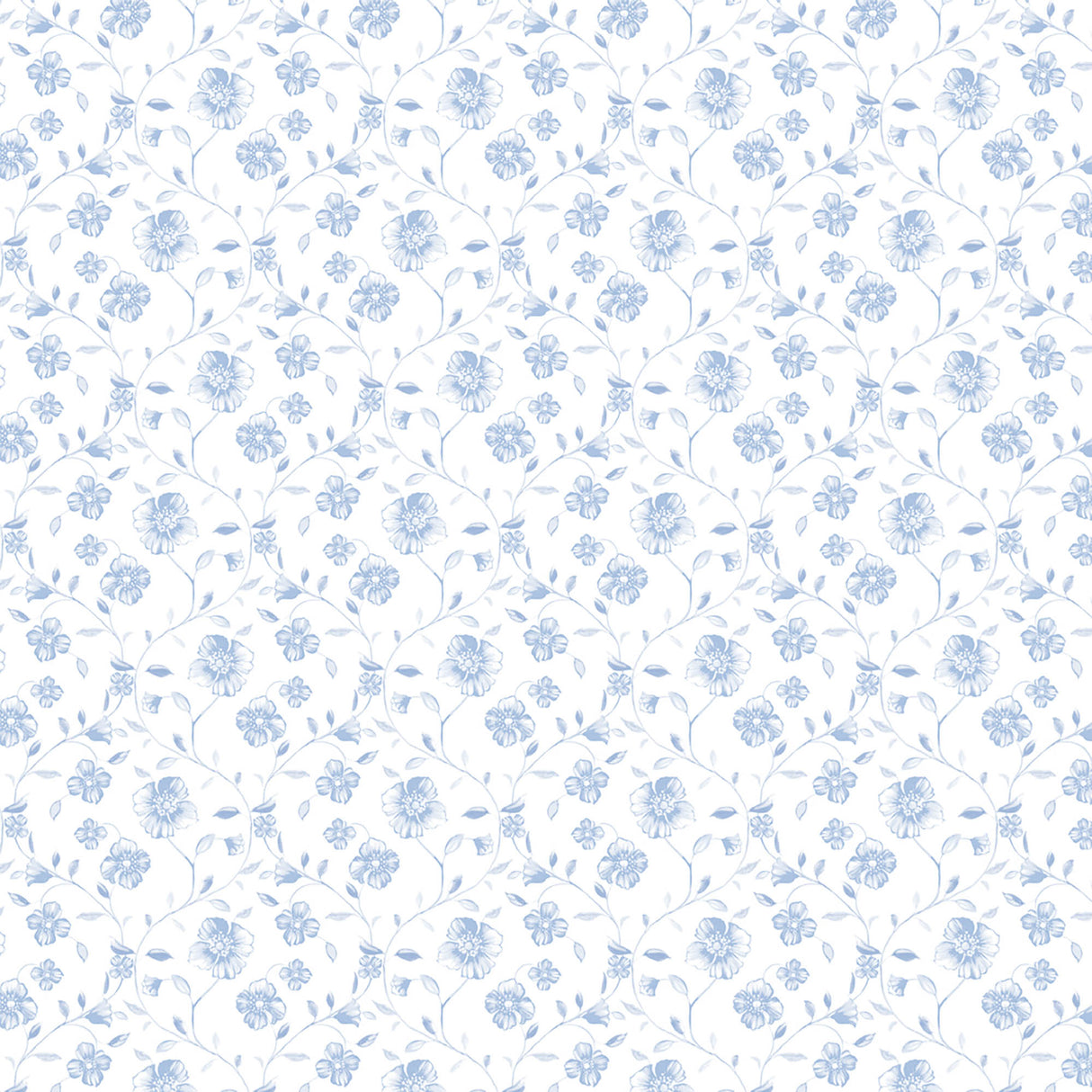 Mayflower Blue20 Napkins 38X38 Flowers Full