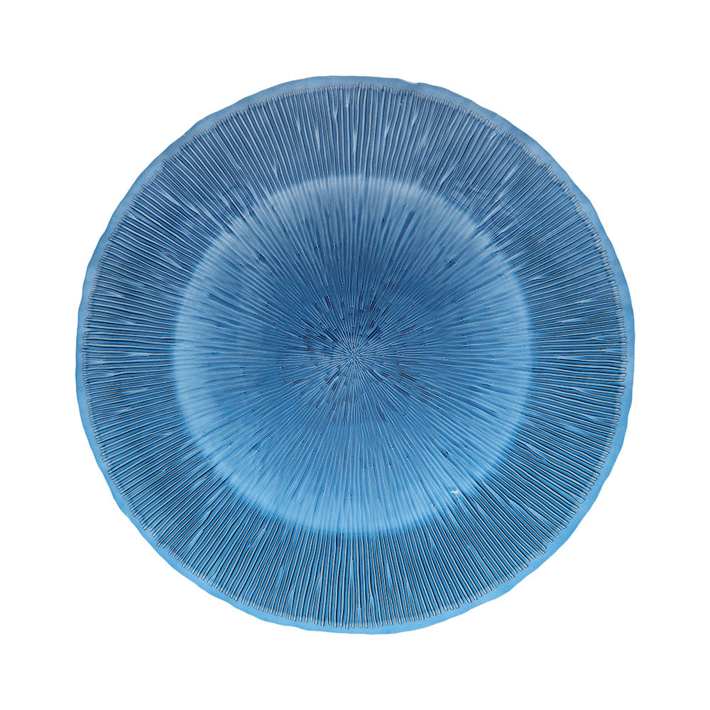 LUCI Glass Plate 33 Cm Ocean
