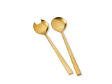 Salad servers Brass matte finish