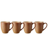 Mug Wood 30cl 4 pcs Wood/Sand Stoneware