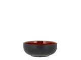 Poke/ramen bowl 18 cm Black/Amber Stoneware