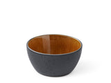 Bowl 12cm Black/Amber BITZ