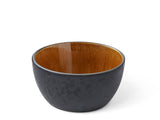 Bowl 14cm Black/Amber BITZ