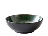 Salad bowl 30cm black/green BITZ