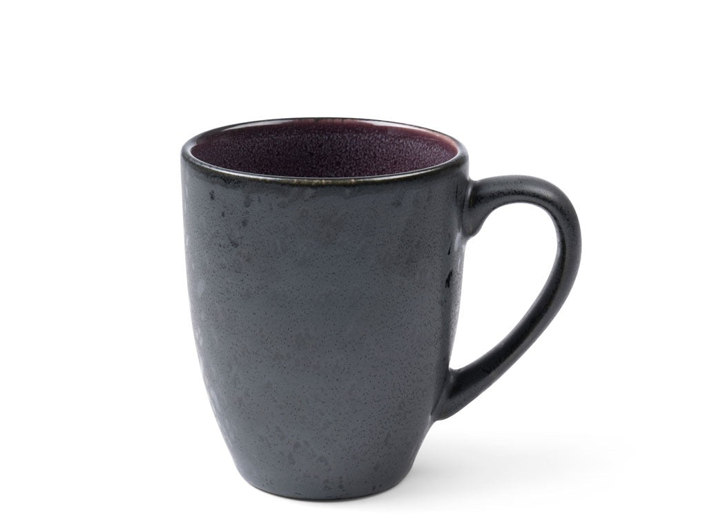 Mug 30cl black/lilac BITZ