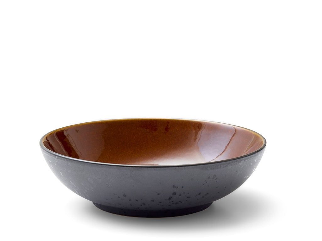 Salad bowl 24cm Black/Amber BITZ