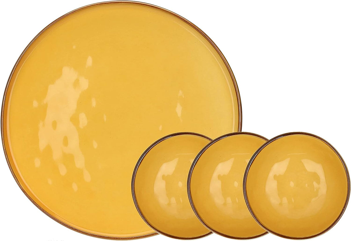 CONCERTO Yellow APPETIZER SET 4 PCS