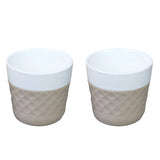 Lola 2 porcelaine coffee cups - taupe