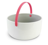 Promenade - Ceramic bowl diam 15 cm with handle - pink