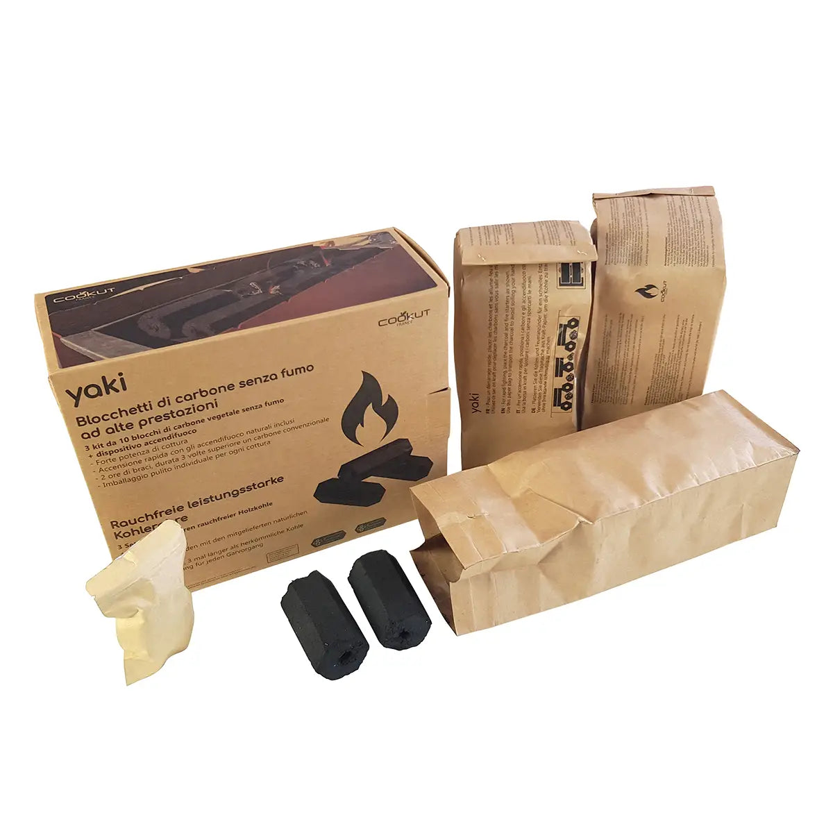 Coconut charcoal set of 3