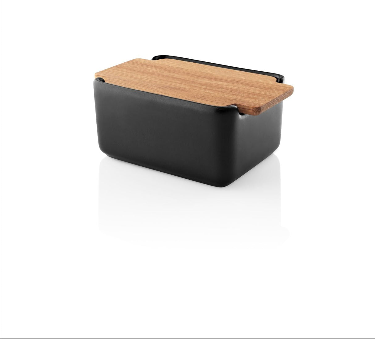 Butter dish w/oak lid Nordic kitchen
