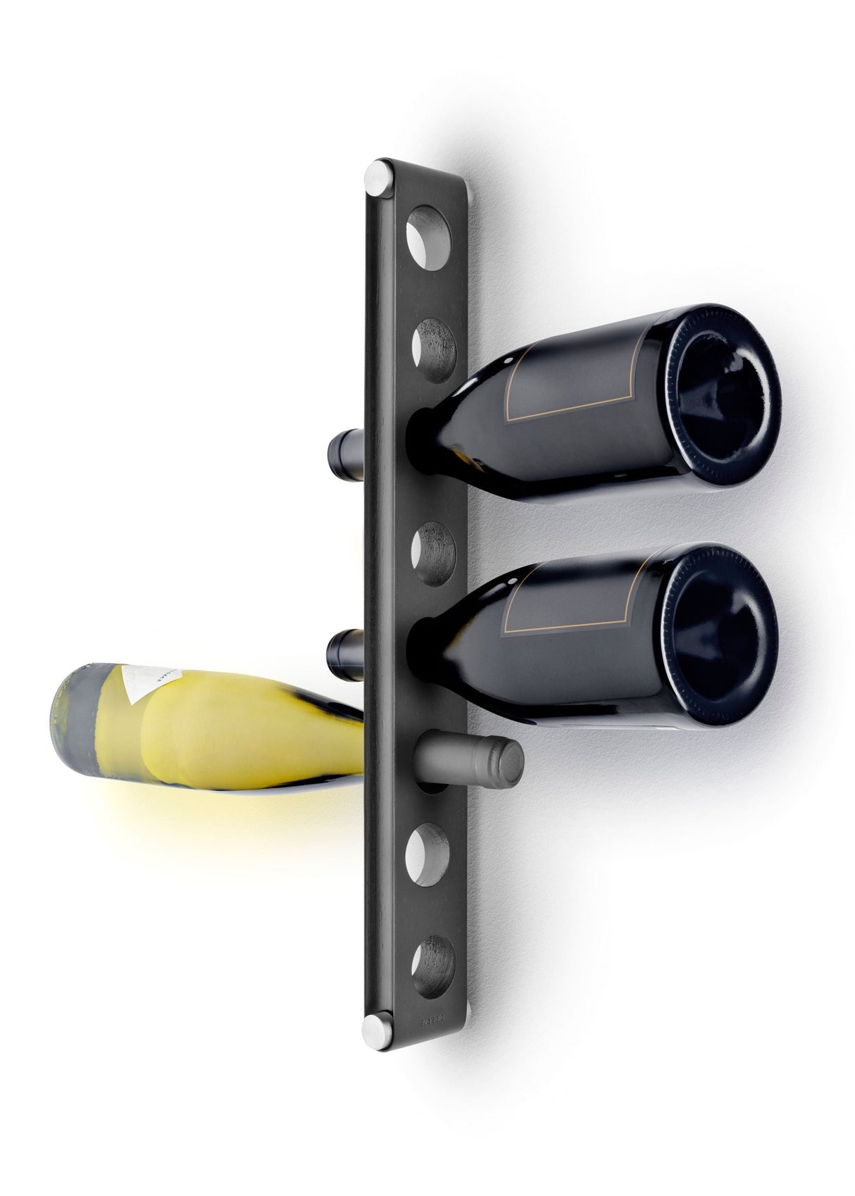 Hanging wine rack black Nordic kitchen